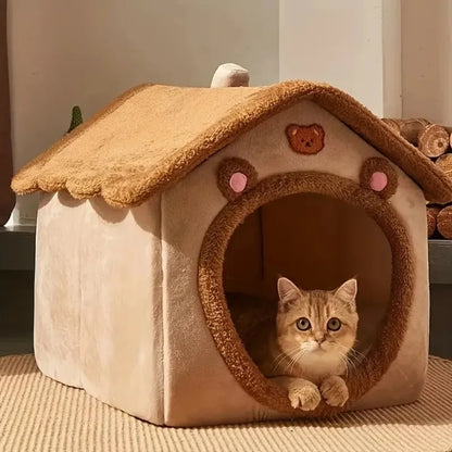 Maisonnette lavable chats
